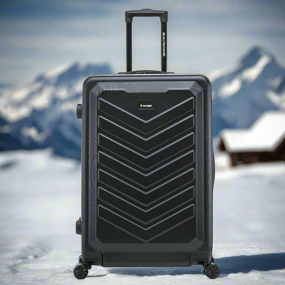 US ARMY FOX 28" Large Suitcase Black