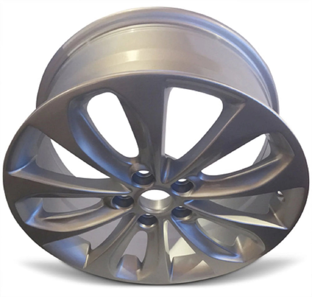 Wheel Rim for 2011-2013 Hyundai Sonata 18 in Silver Aluminum Rim Direct Fit
