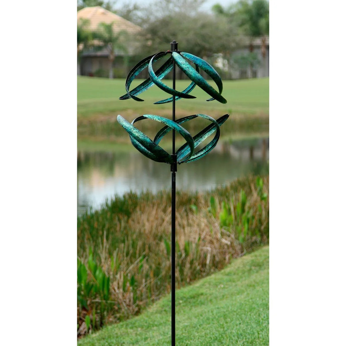 Marshall Home Corp. Blue Sphere Wind Spinner