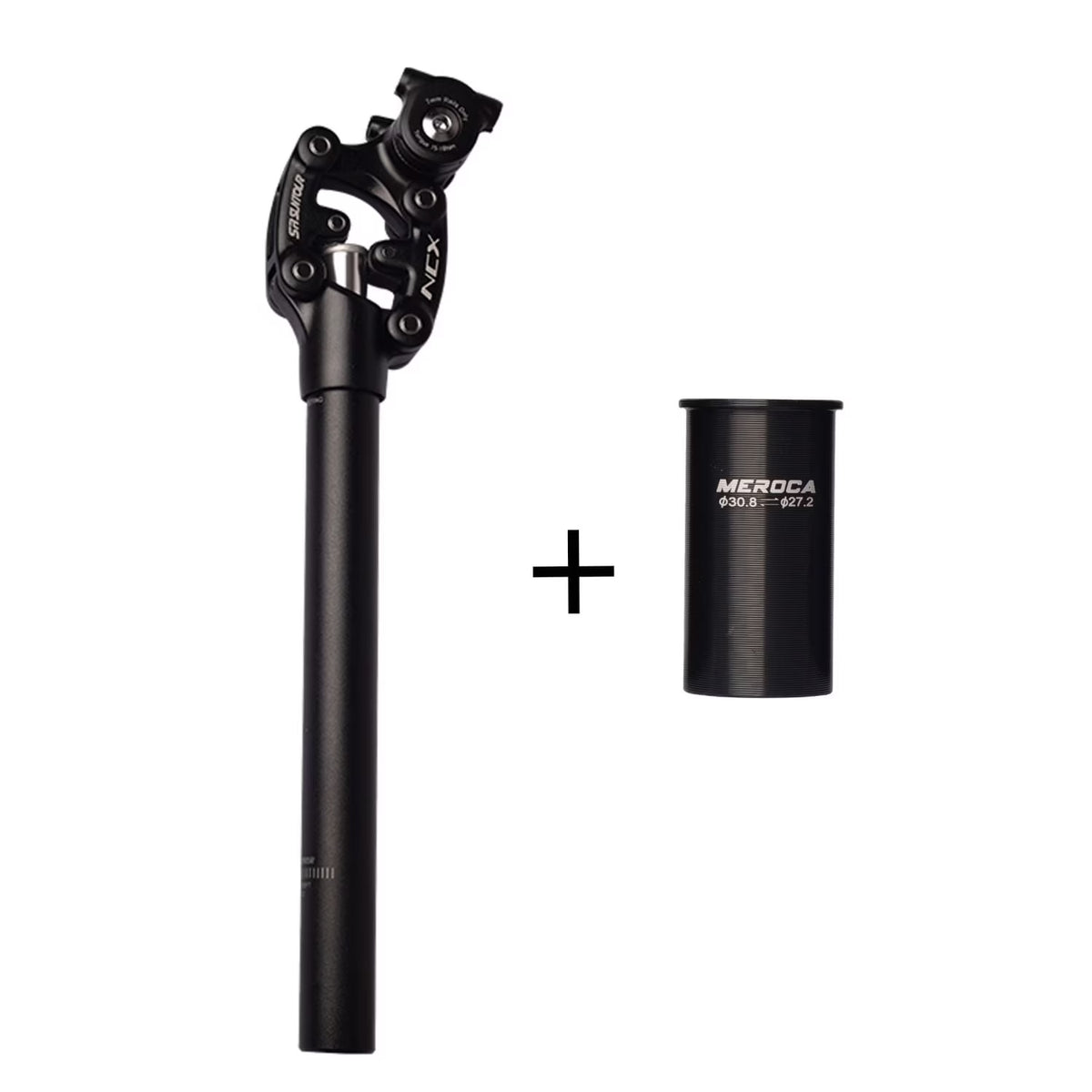 SR Suntour NCX Bicycle Suspension Seat Post with Standard Spring，Specification 27.2*350mm