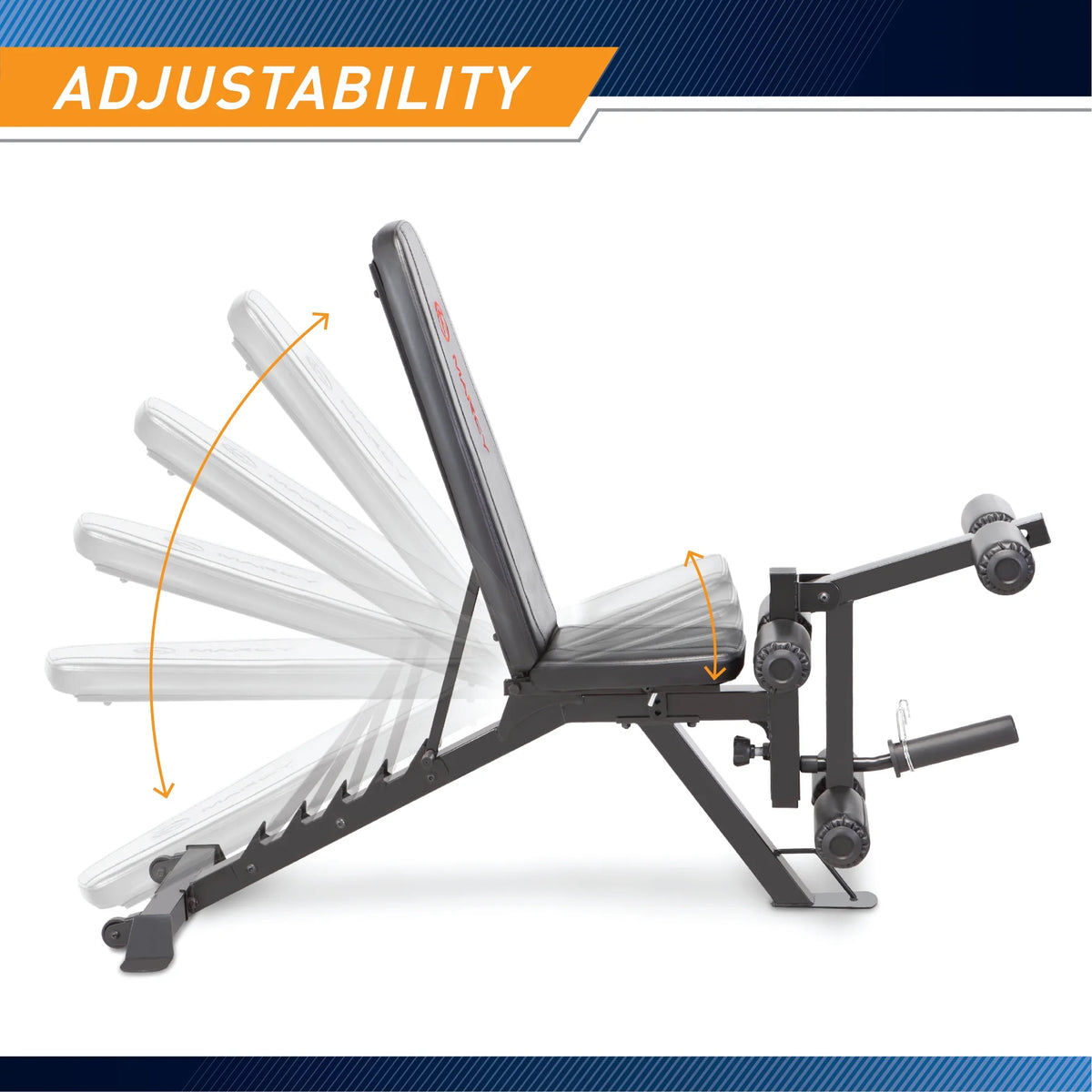 Marcy Multipurpose Adjustable Utility Slant Board Bench SB-350 Max Weight 600lb