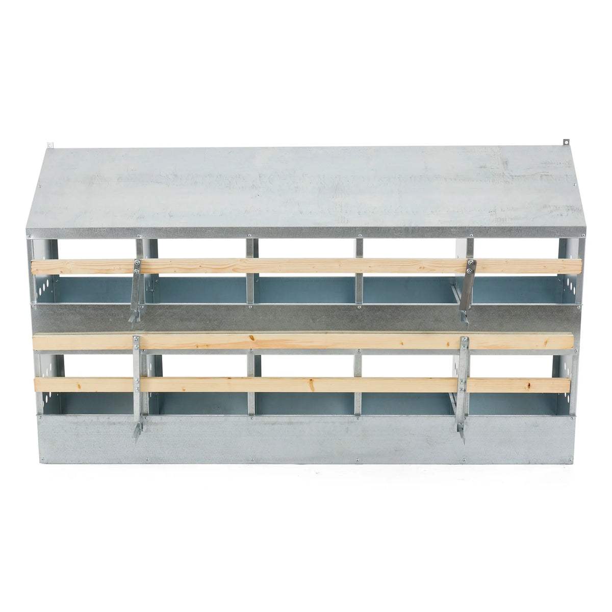 Brower Galvanized Steel 6 Hole 30 Bird Poultry Nest Chicken Brooding Box