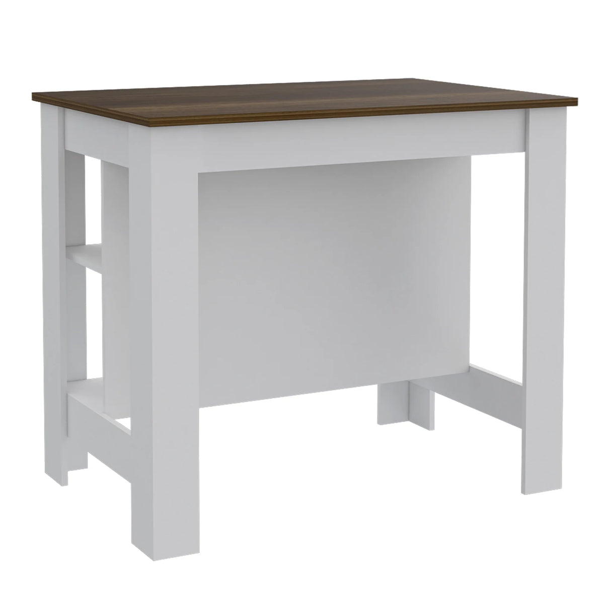 Dawn Whisper Rockaway 3-Shelf Kitchen Island Black Wengue and Light Oak