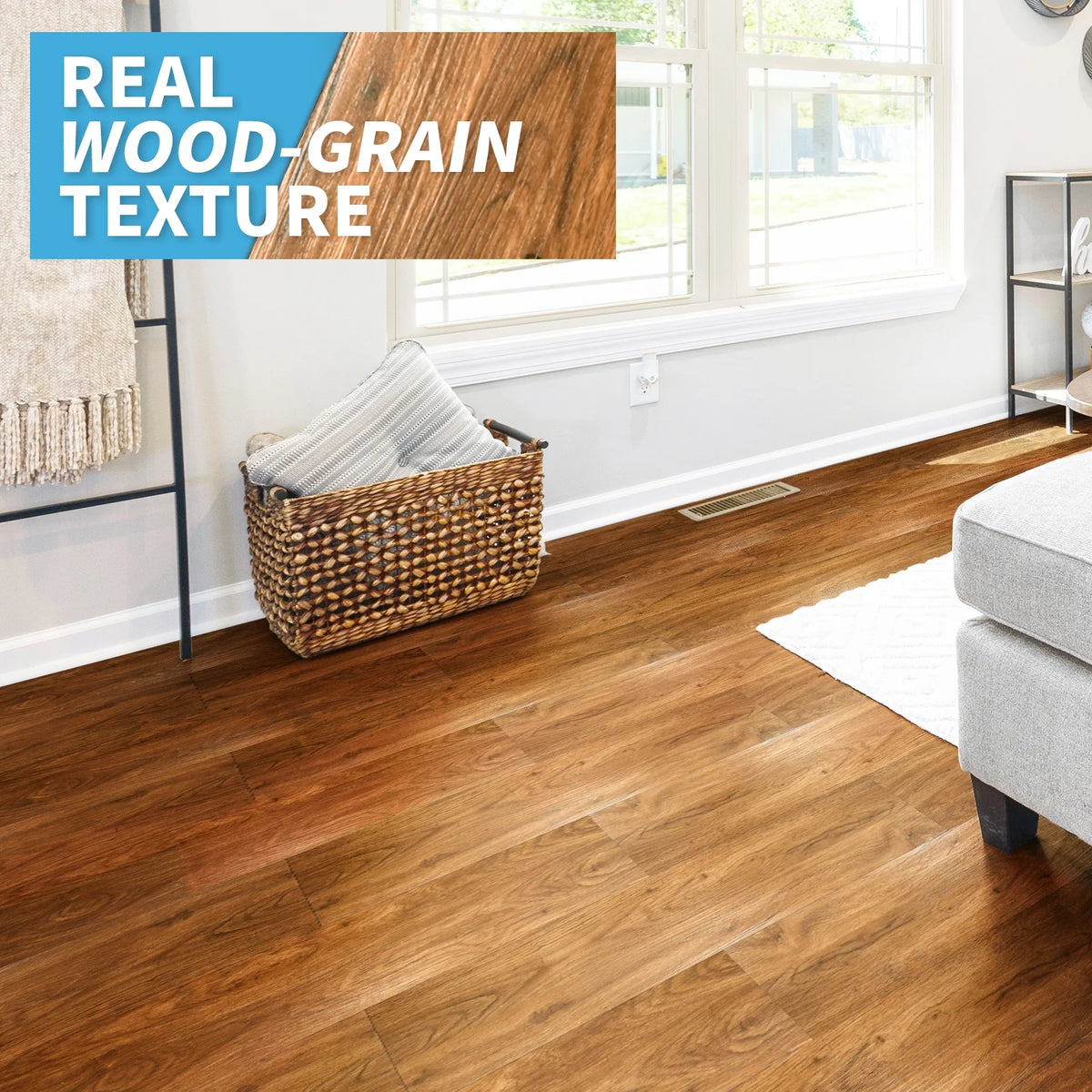 Self-adhesive 6" x 36" x 0.05" Luxury Vinyl Plank(36 pack)