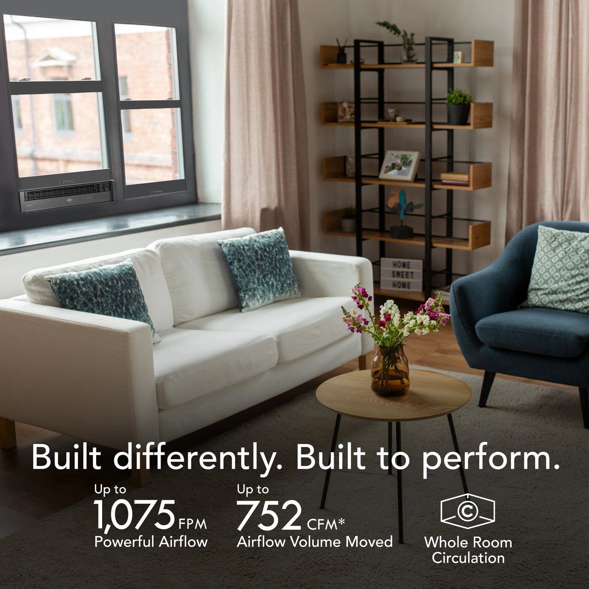 Vornado Portal? Window Fan with 3 Speeds, Reversible Exhaust Mode, Weather Resistant, for Kitchen, Bedroom, Home