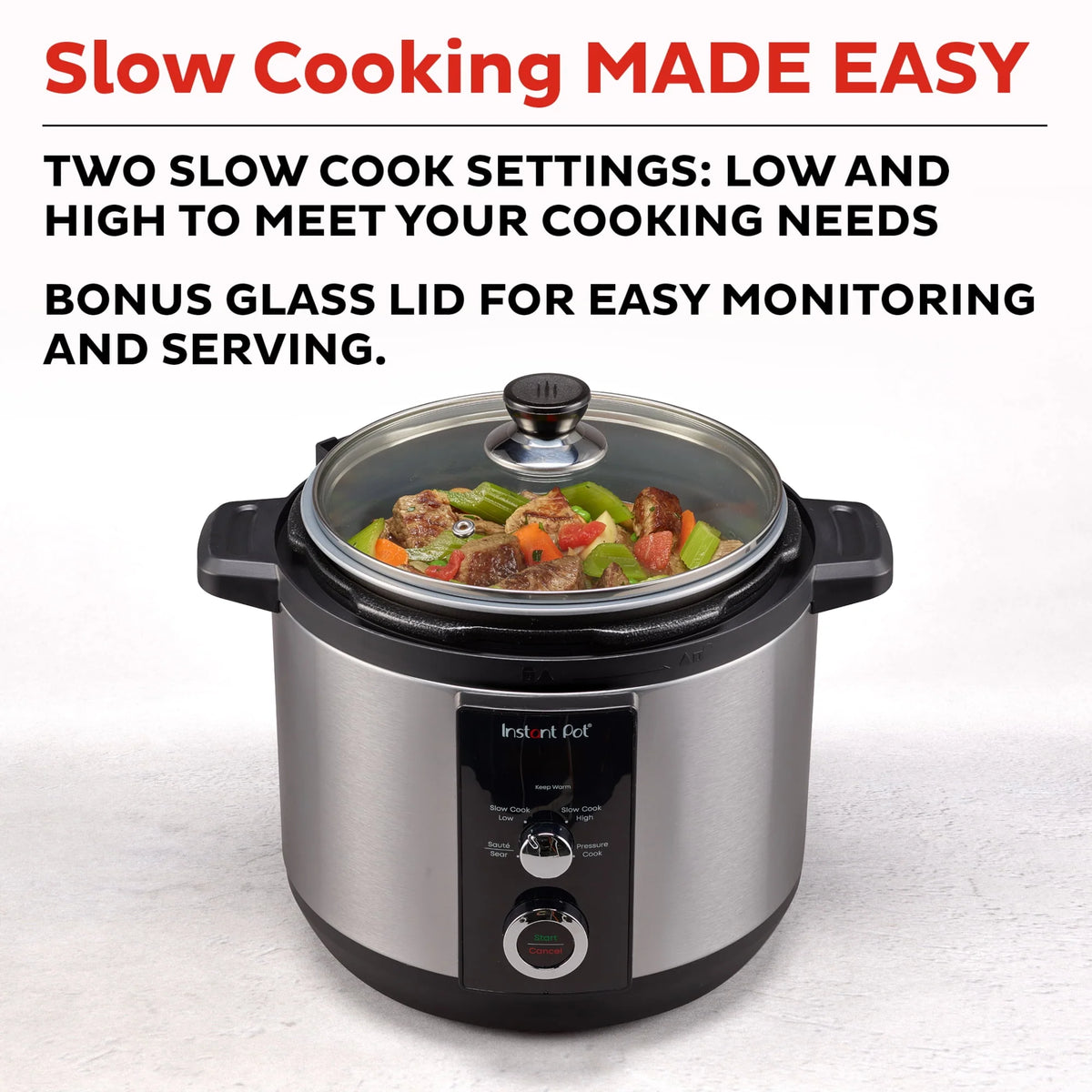 Instant Pot 6QT Easy 3-in-1 Slow Cooker, Pressure Cooker, and Saut�� Pot