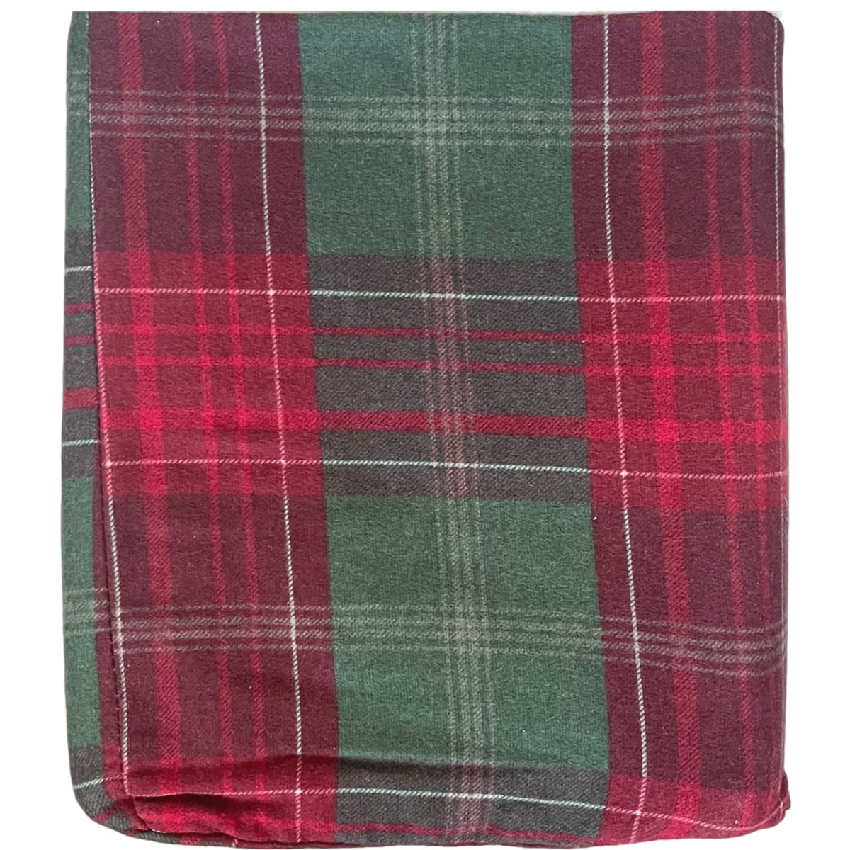 Cuddle Duds Flannel Sheet Set Christmas Plaid Queen Bed Sheets, Bedding