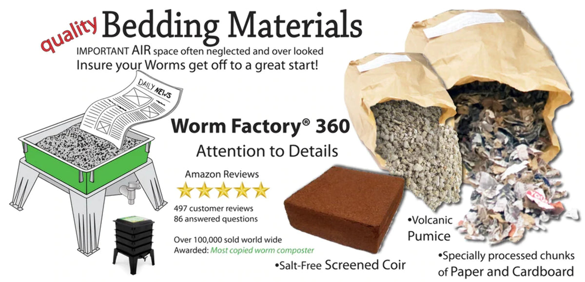 Nature's Footprint Worm Factory 360 4-Tray 4 gal Black Recycled Plastic Composting Bin (4 Count)