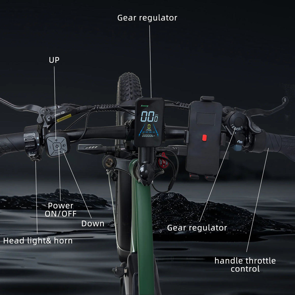 M6 Electric Bicycle M6 PRO 3200W, 48V 22.4Ah, 26 inch
