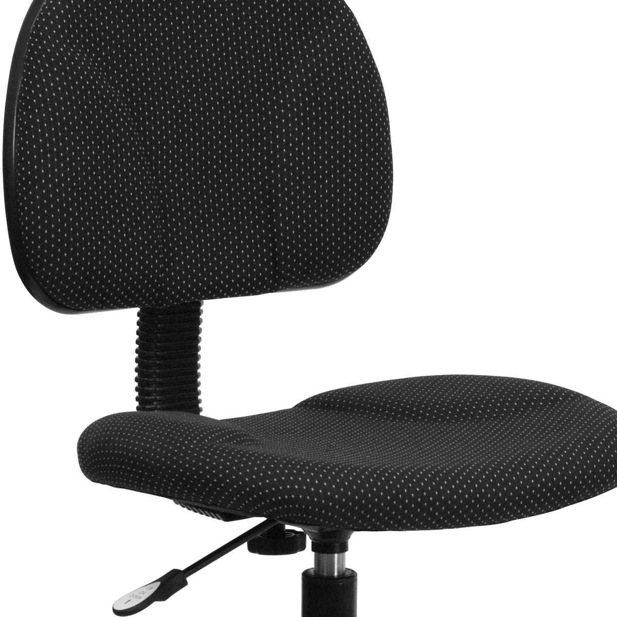 Emma  Oliver Black Fabric Drafting Chair (Cylinders: 22.5"-27"H, 26"-30.5"H)