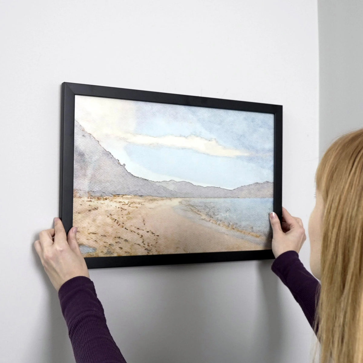 20x48 Frame Black Passaggi Solid Wood Picture Frame Width 1.5 Inches | Interior Depth 0.5 Inches |