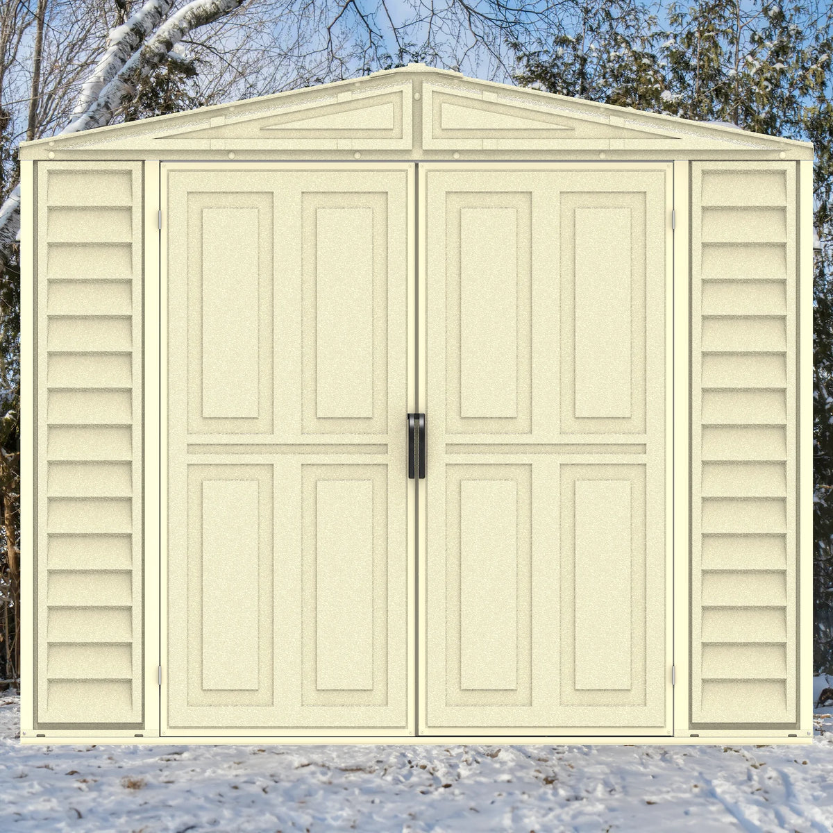 Duramax 8ft x 5.5ft Duramate Vinyl Shed with Foundation