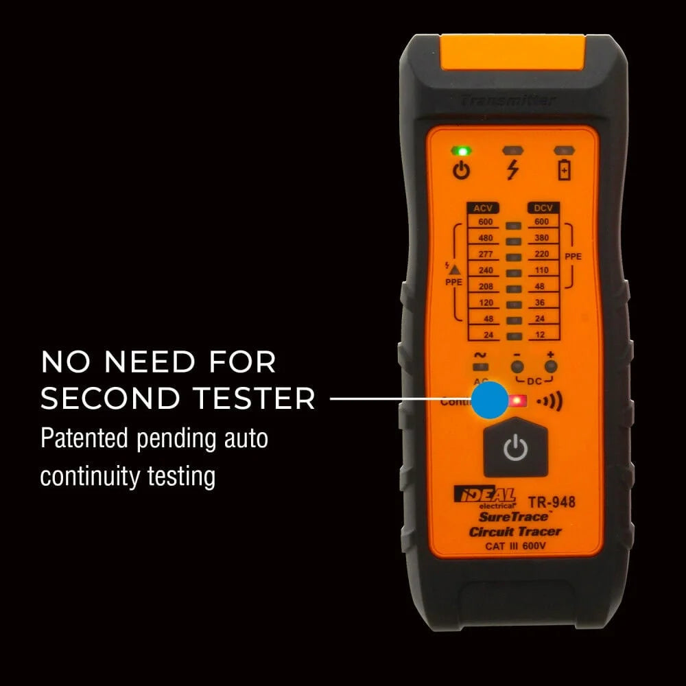 Ideal Industries Suretrace Plus Circuit Tracer 0-600V Ac/dc With Continuity Test