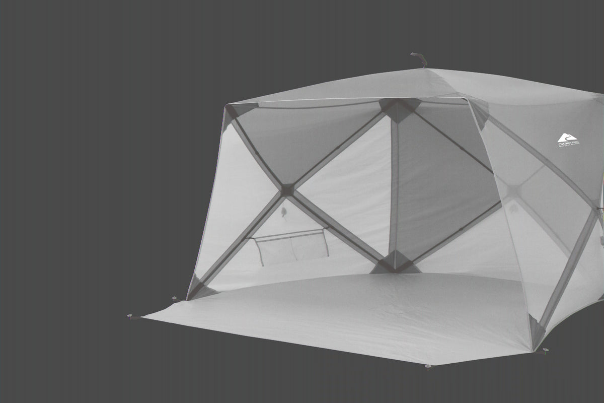 Ozark Trail 6.8 ft x 5.9 ft Pop-up Beach Shelter, Blue