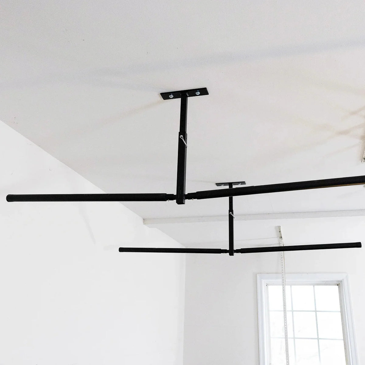Double Sup and Surf Adjustable Steel Ceiling Rack, Hi-port 2, Max 150 lbs