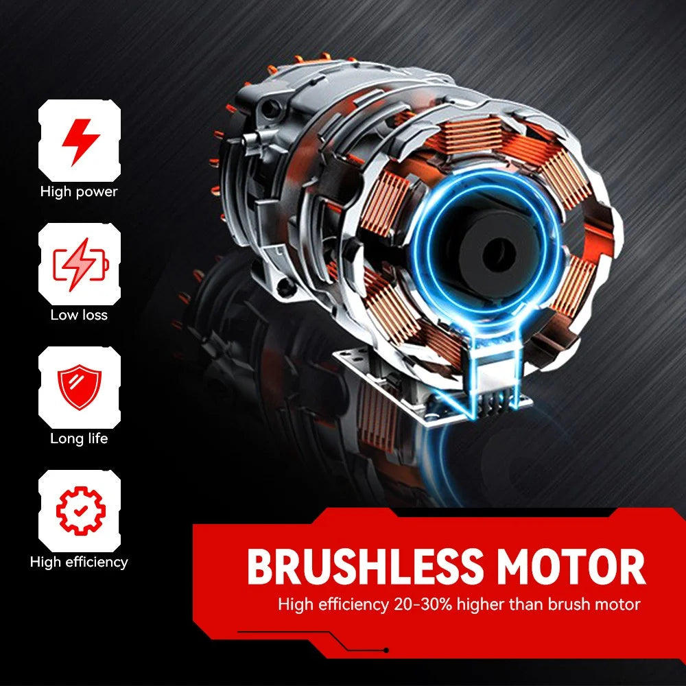 3-in-1 Brushless 6" Pole Chainsaw & Electric Pruning Shears Cordless Pole Saw