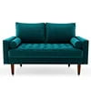 Koby Home Sectional Loveseat Couch Sofa Mid-Century 58" Sofas Couches for Living Room Stale Mint