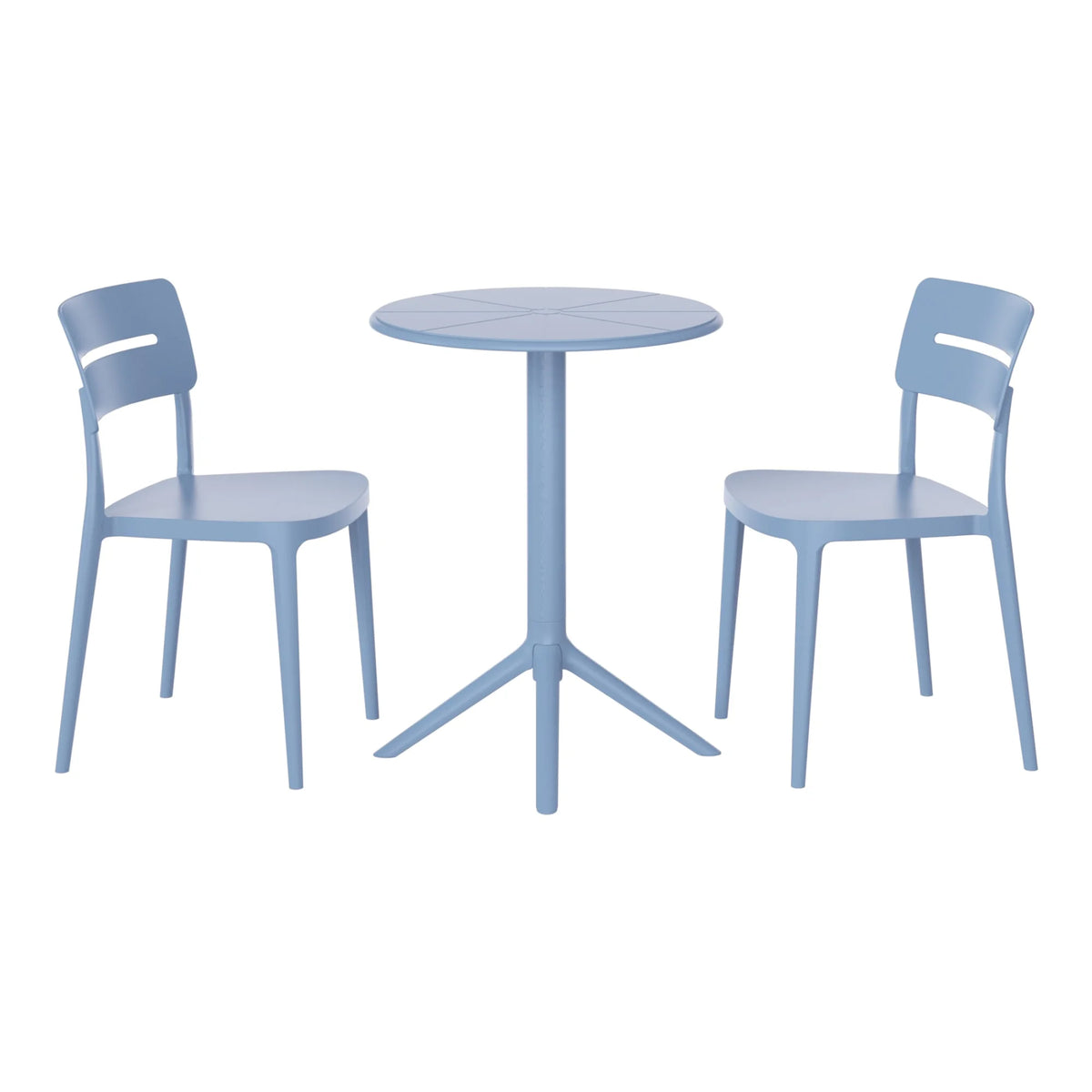 WestinTrends Playa 3-Piece Outdoor Resin Patio Bistro Set with Stackable Patio Dining Chairs, Black