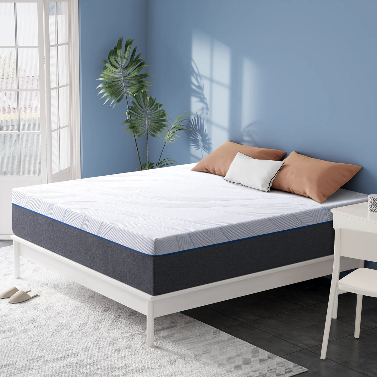 Queen Mattress, 10" Lecuneey Queen Memory Foam Mattress in a Box