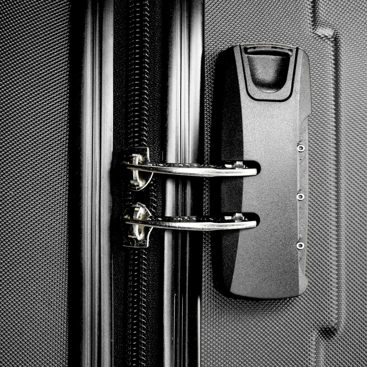 K-Cliffs 3pcs Luggage Set Lightweight Expandable Hard sided ABS Spinner Travel Suitcase  Black