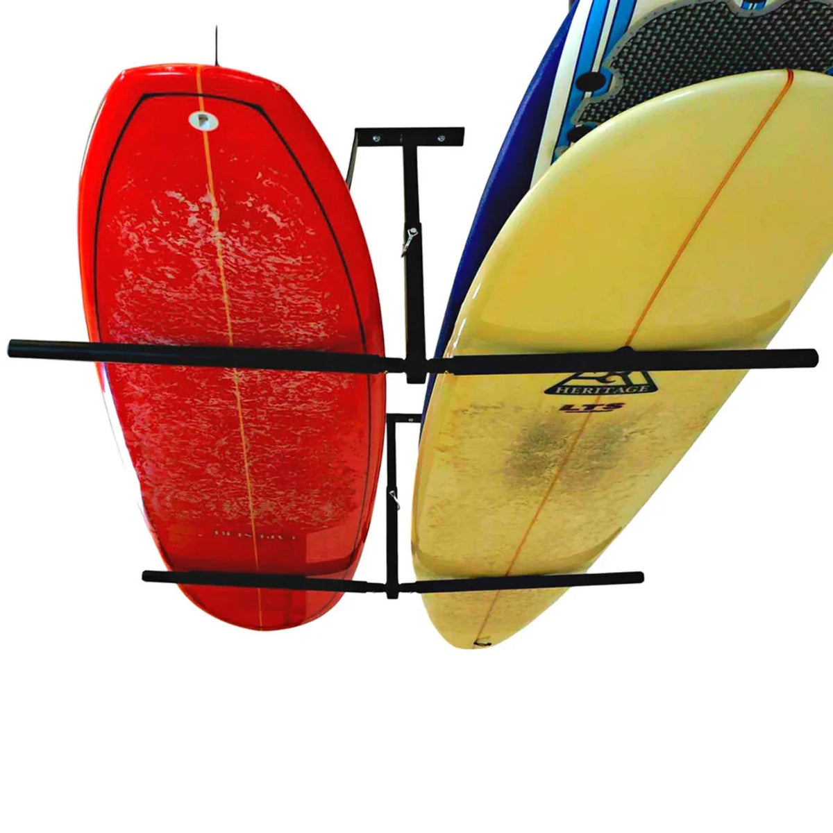 Double Sup and Surf Adjustable Steel Ceiling Rack, Hi-port 2, Max 150 lbs