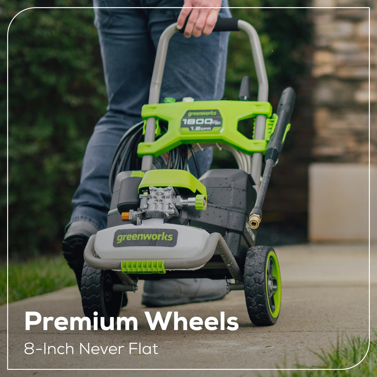 Greenworks 60V Hybrid 1800 PSI 1.2 GPM Cold Water Pressure Washer with (2) 4Ah Batteries & Charger 5129102