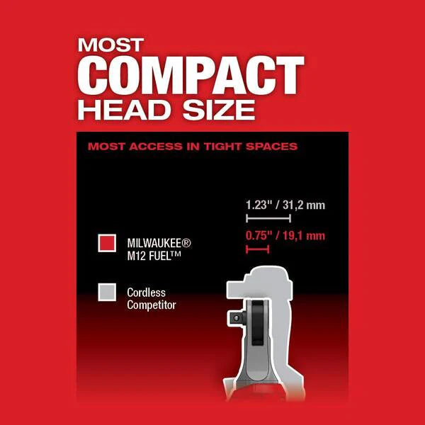 M12 FUEL 12V Li-Ion Brushless Cordless High Speed 3/8 in. Ratchet and M12 FUEL High Speed 1/4 in. Ratchet Combo Kit