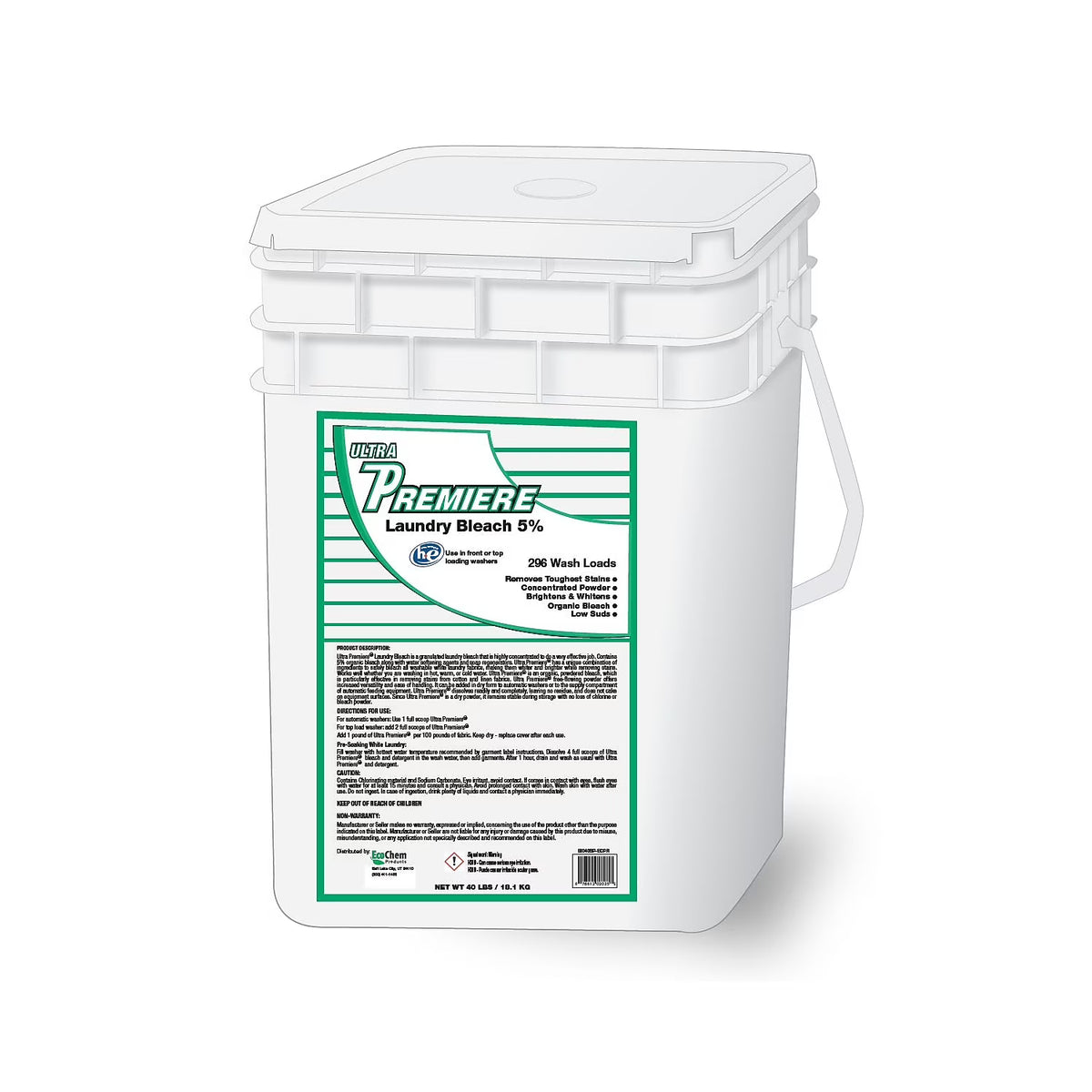 Ultra Premiere Laundry Bleach 5% CBI040SP-ECPR