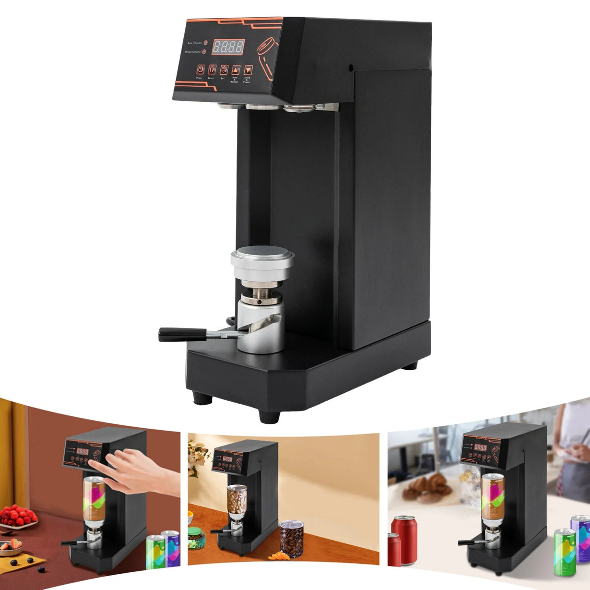 Miumaeov 70W Commercial Electric Can Sealer Machine 5.7cm Automatic Can Sealing Machine