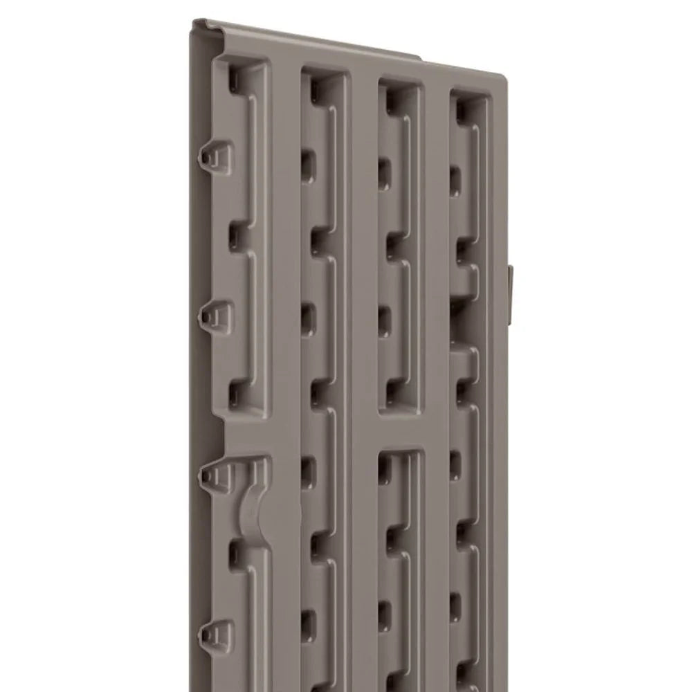 Suncast 2-Shelf Resin Base Cabinet, Platinum Metallic