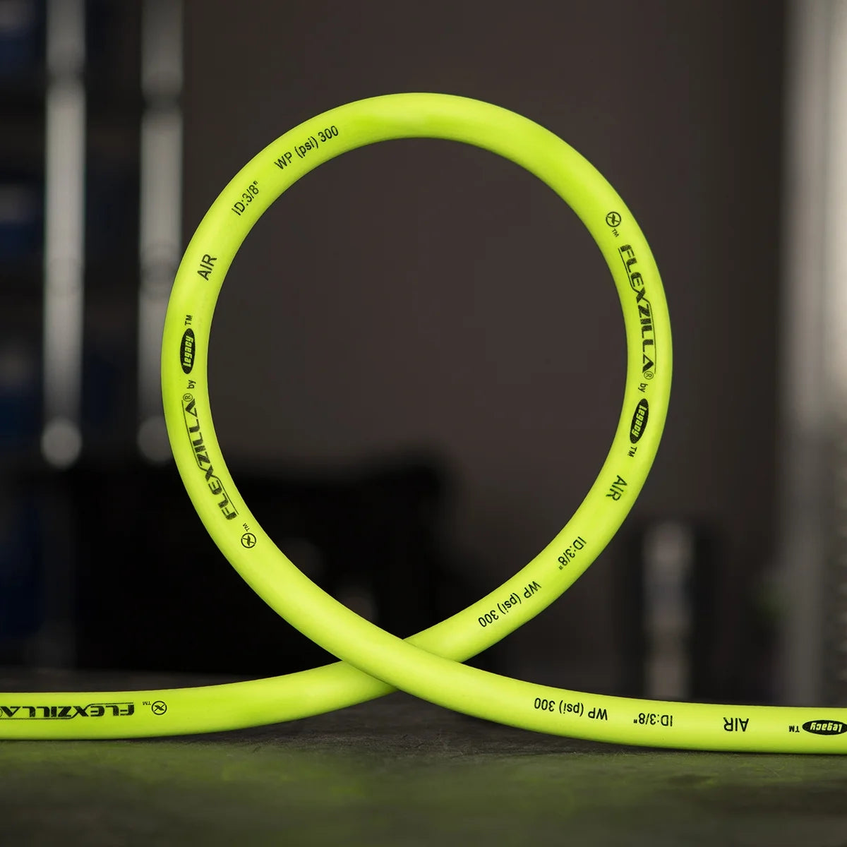 Flexzilla? Air Hose, 1/2" x 100', 3/8" MNPT Fittings, ZillaGreen?