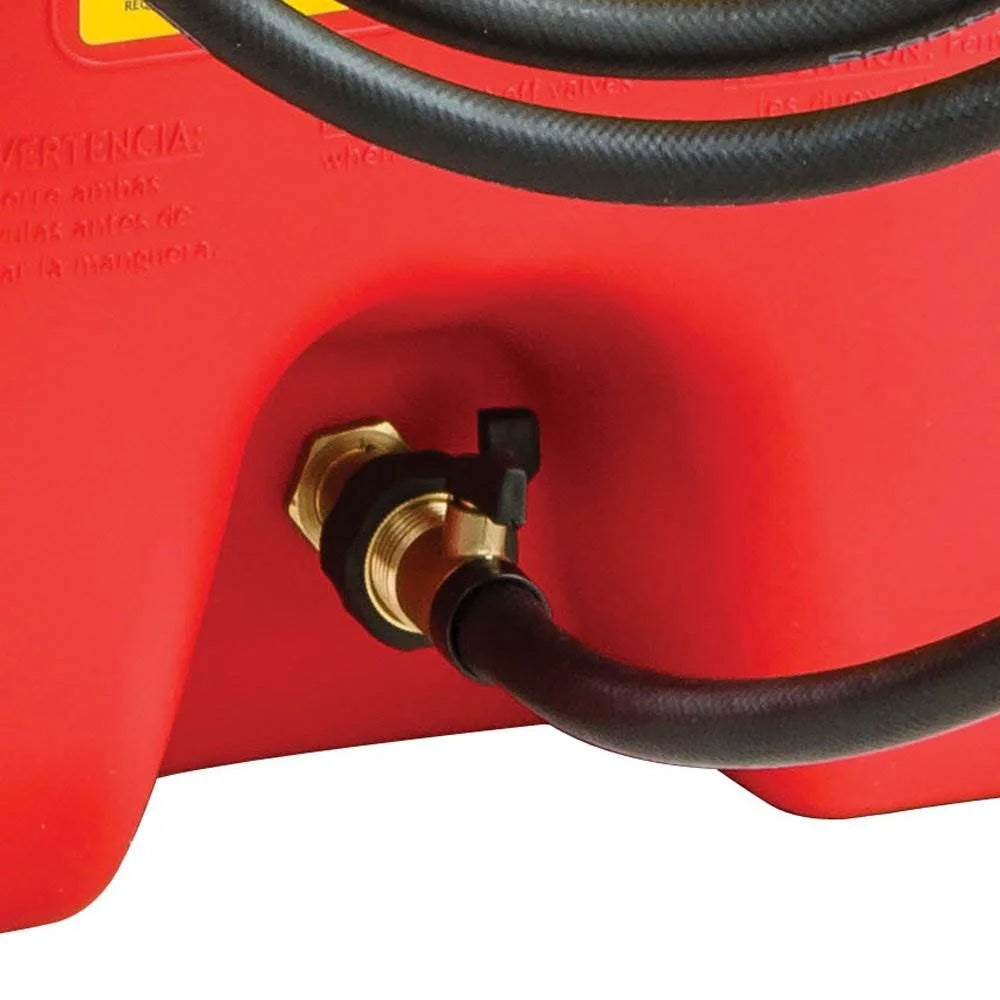 Scepter Flo N Go Duramax 14 Gallon Wheeled Gas Can Caddy with Siphon Pump