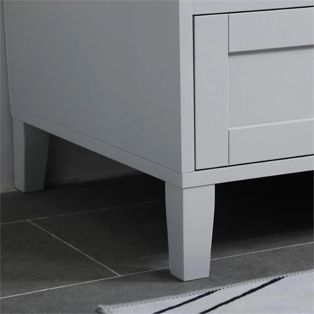 Elegant Decor Sommerville 36" Single Quartz Top Bathroom Vanity in Gray