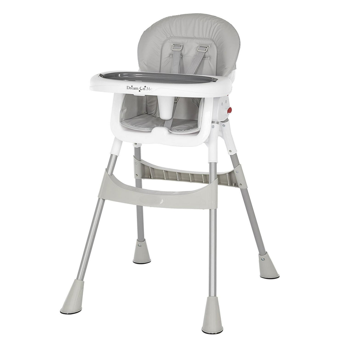 Dream On Me Portable 2-In-1 Table Talk High Chair. Gray