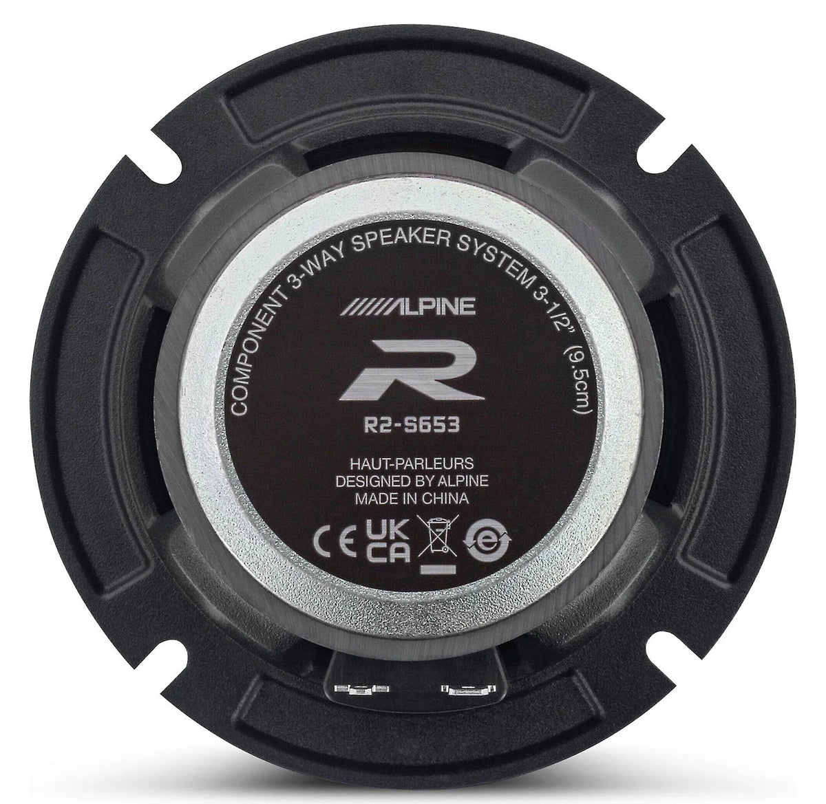 Pair Alpine R2-S653 6.5" 3-Way Component Car Audio Speakers High-Resolution
