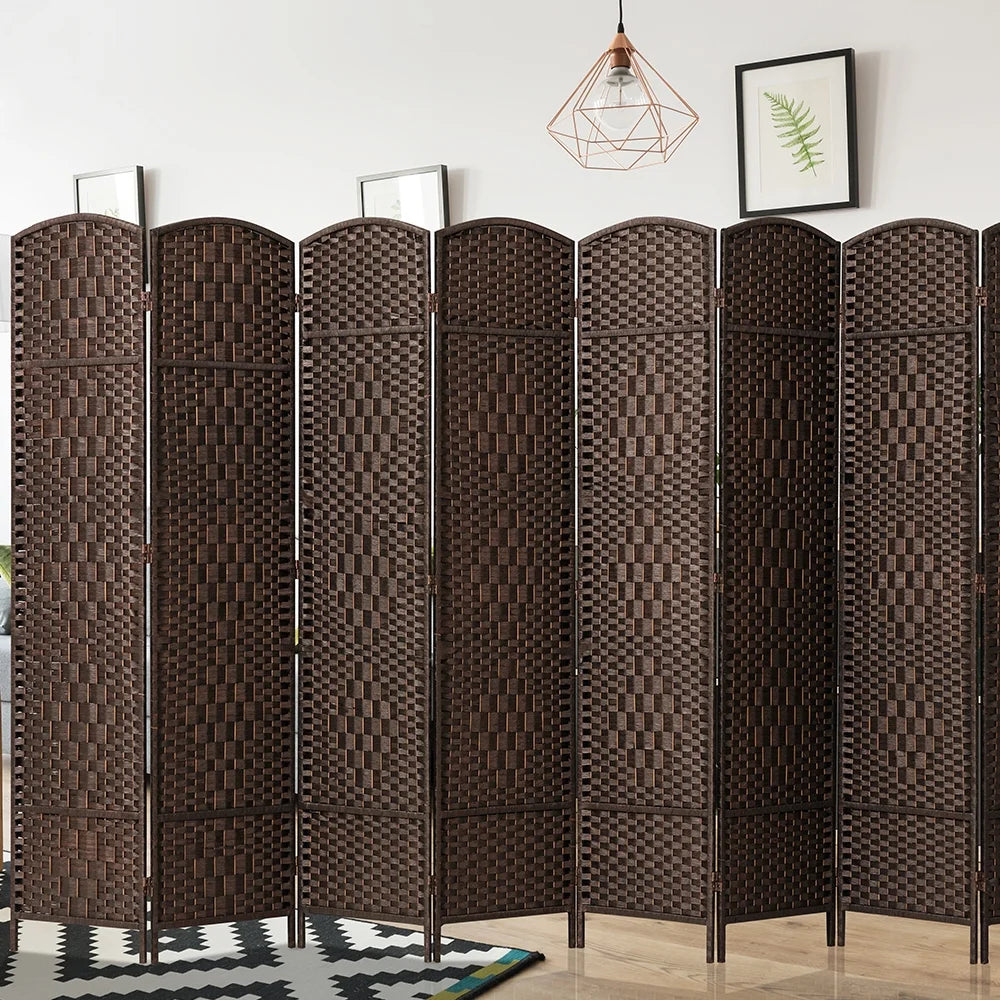 Jostyle Room Divider 6ft. Tall Extra Wide Privacy Screen, Folding Privacy Screens Freestanding Nature
