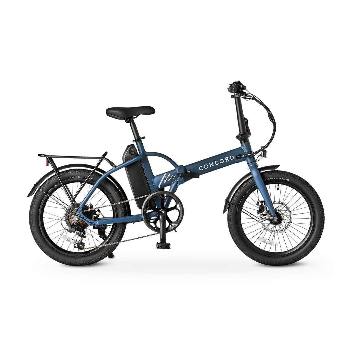 Concord 20" Urbanfold Electric Folding Bike, 36V, Class 2, Blue, Fits Riders 4'11" - 6'2", Adult, Unisex