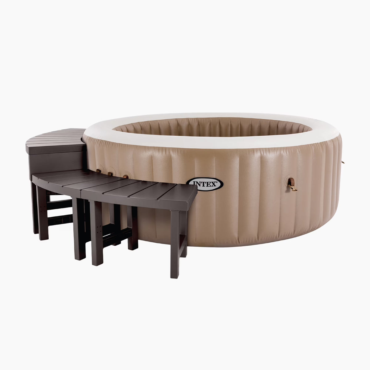 Intex 2 Medium and 2 Tall PureSpa Benches, Compatible w/ 4 Person Spas