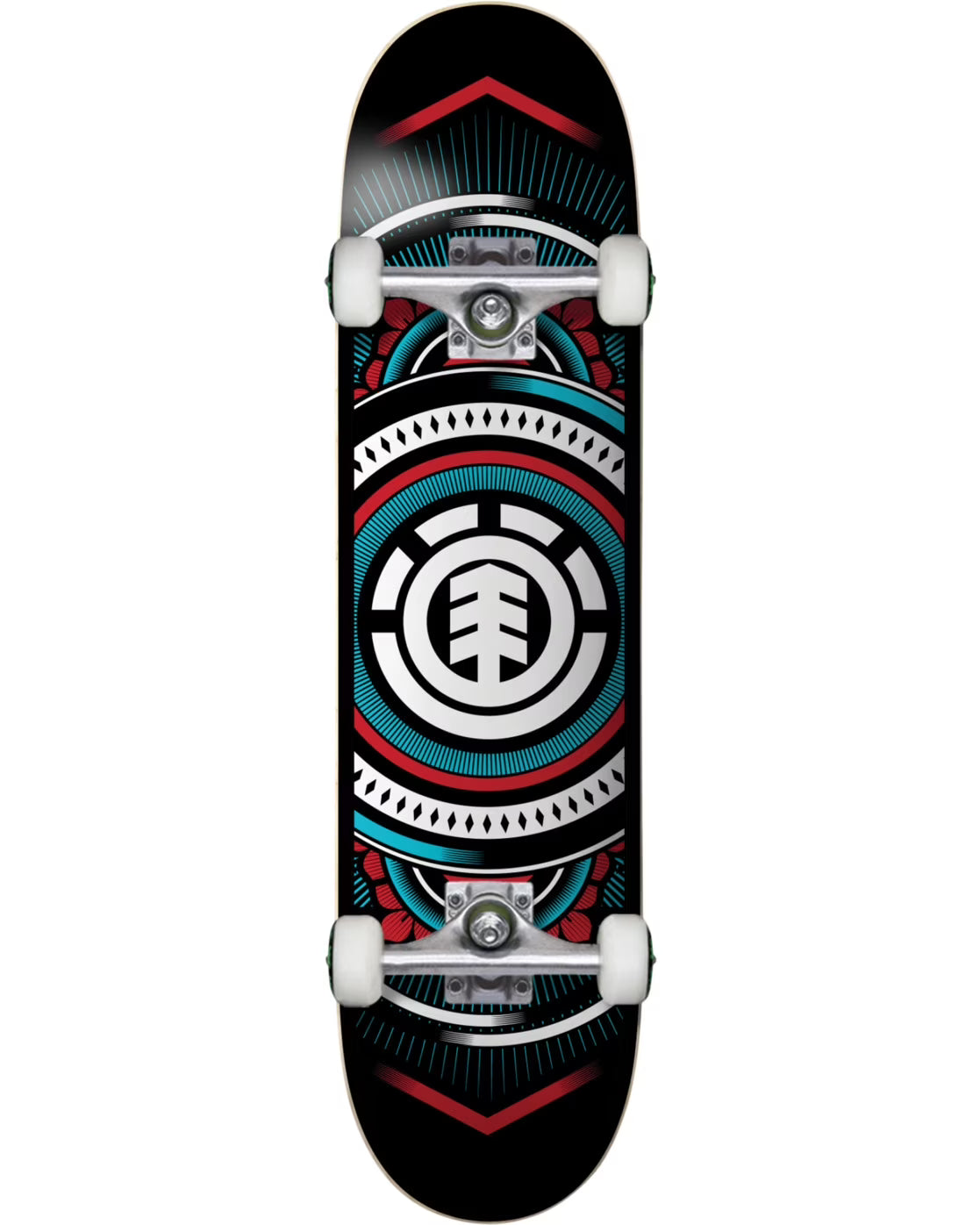 Element Hatched Red Blue Complete Skateboard - Assorted - 7.75