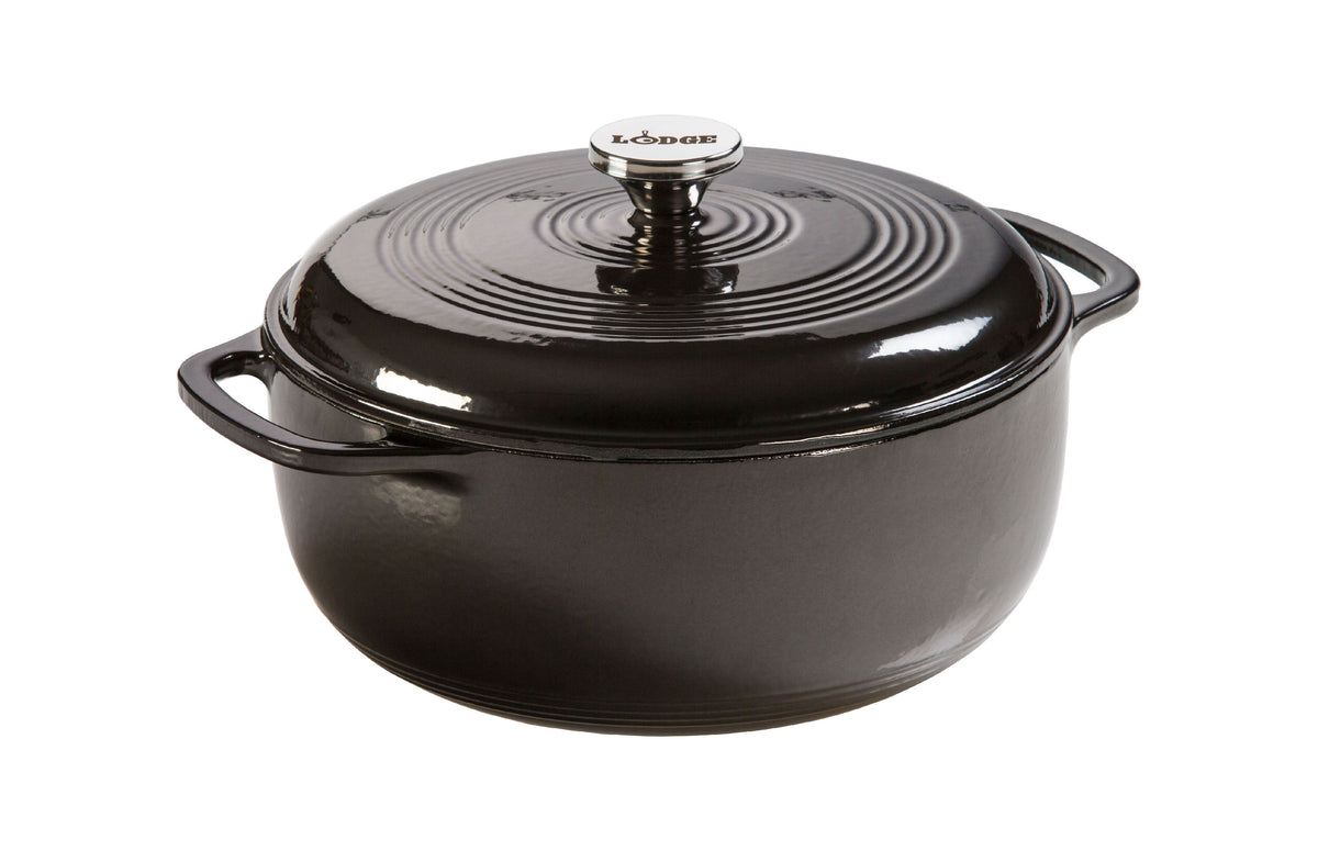 Lodge Enameled Cast Iron 6 Quart Blue Dutch Oven & Cover