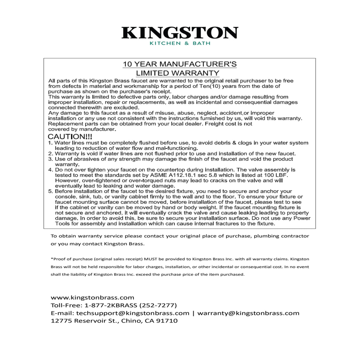 Kingston Brass KB982FL Widespread Bathroom Faucet, Polished Brass