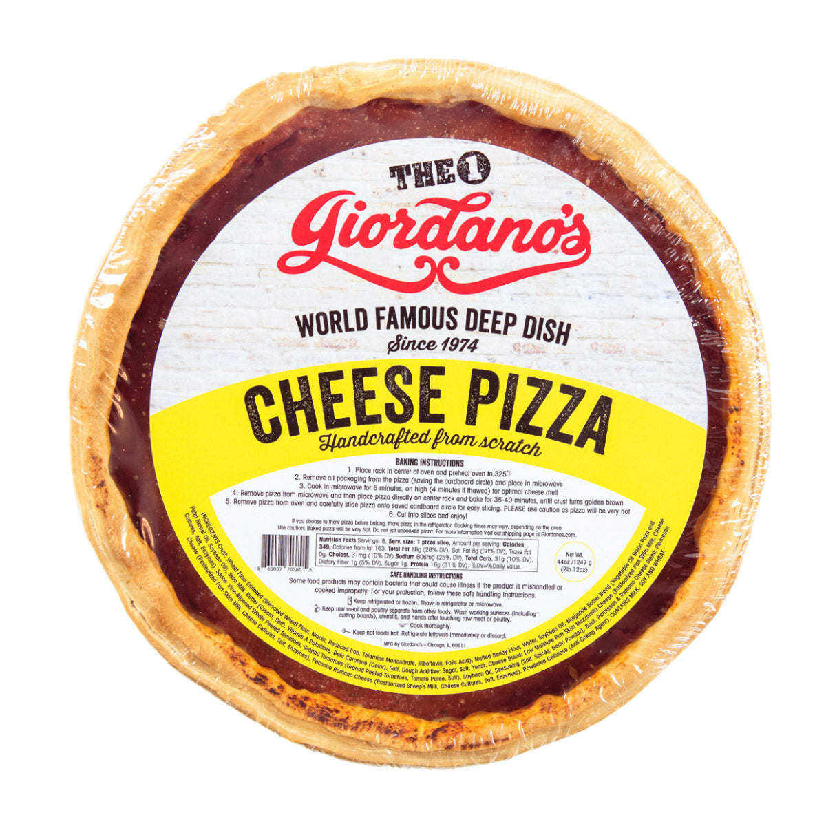 Giordano's Chicago Frozen 10' Deep Dish Stuffed Pizza, 3-pack