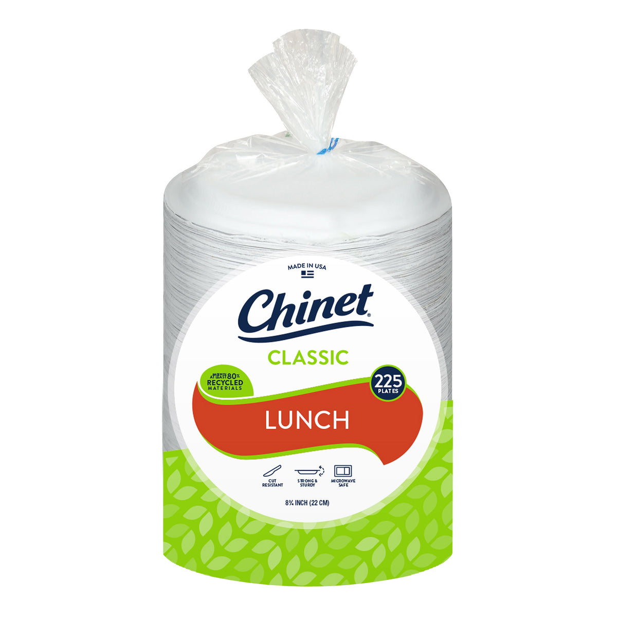 Chinet Classic Lunch 8-3/4' Paper Plate, 225-count
