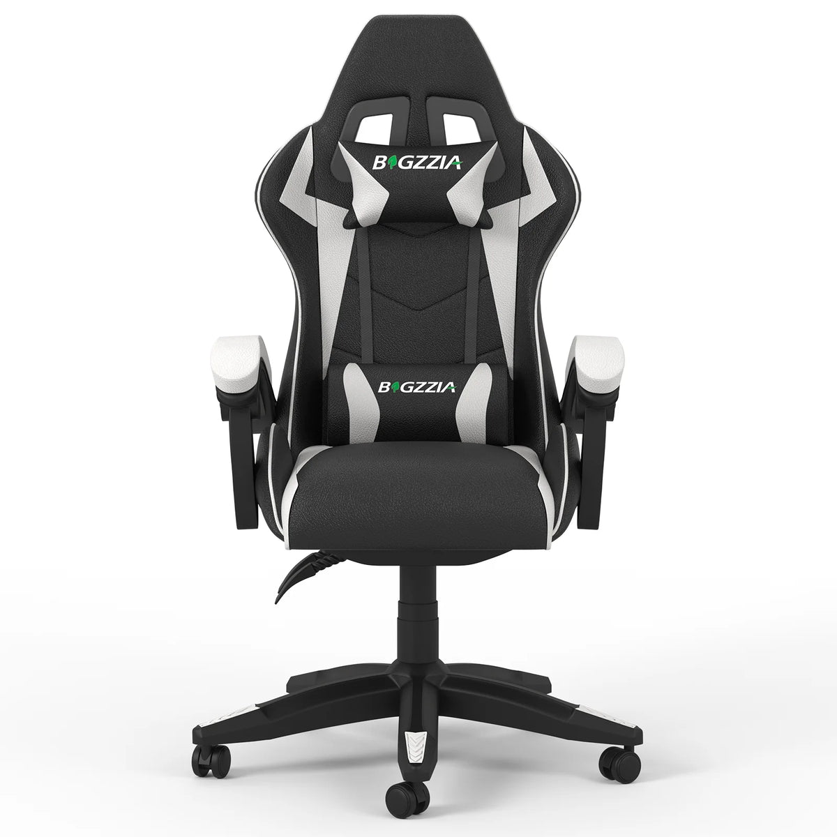 Bigzzia Gaming Chair with Footrest, Gaming Chair for Adult with Headrest and Lumbar Support,Red