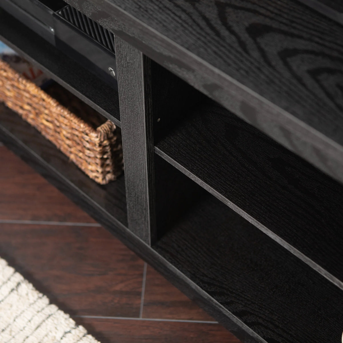 Walker Edison Corner TV Stand Console for TVs up to 64" - Black