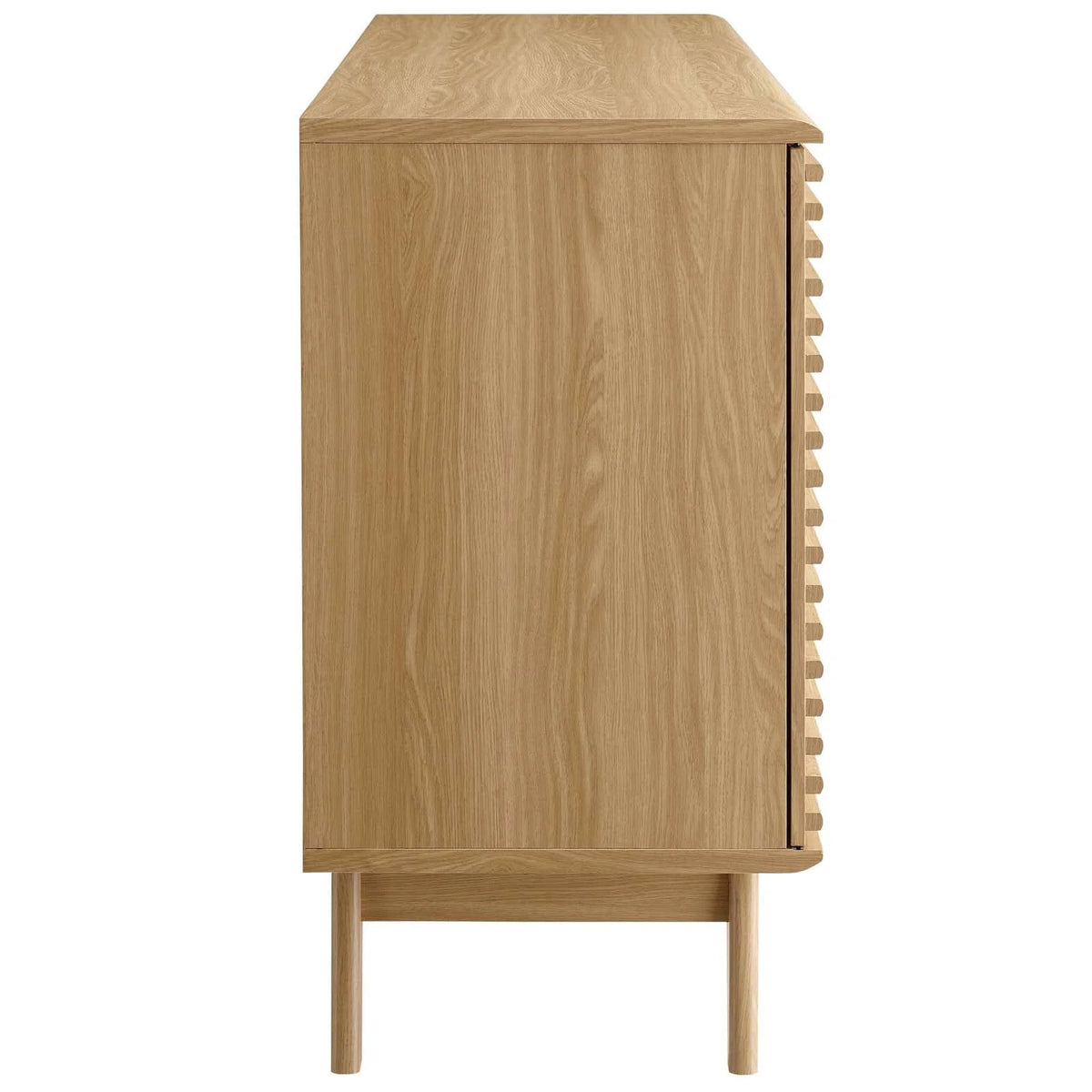Modway Render 63" Sideboard Buffet Table or TV Stand in Oak