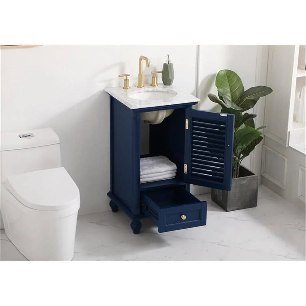 19 inch single bathroom vanity in grey