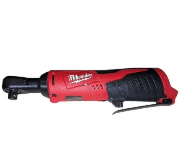 Milwaukee 2457-20 M12 Cordless 3/8" Ratchet �C 35 ft-lbs Torque, 250 RPM, Low-Profile Head, Variable-Speed Trigger, Compact & Durable Design (Bare Tool)