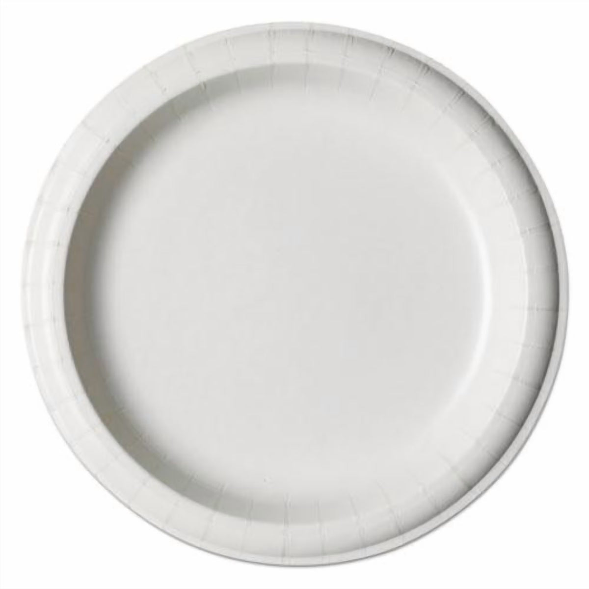 Dixie Paper Plates, Round, 8 1/2" Dia, White, 125/PK, 4 PK/CT