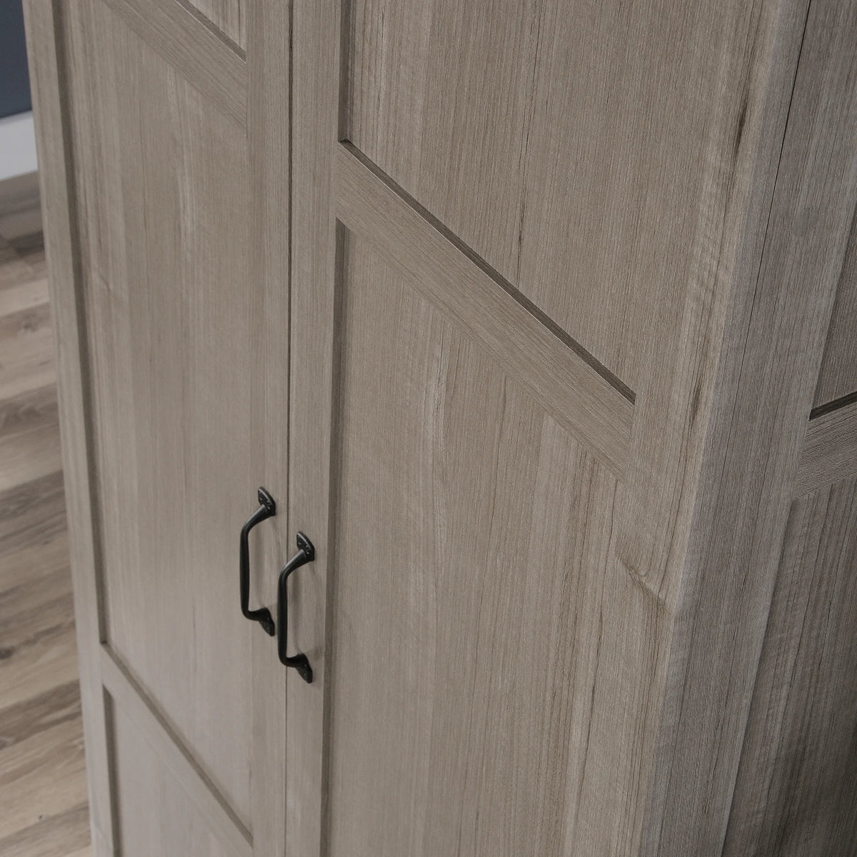 Sauder Select 2 Door Storage Cabinet, Reclaimed Pine Finish